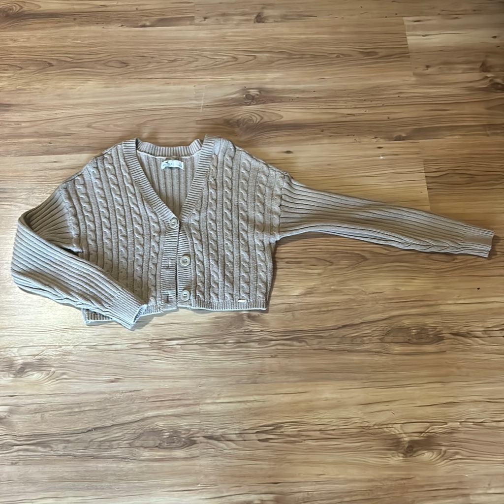 Button Down Cable Sweater